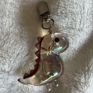 Holographic Dinosaur Keychain